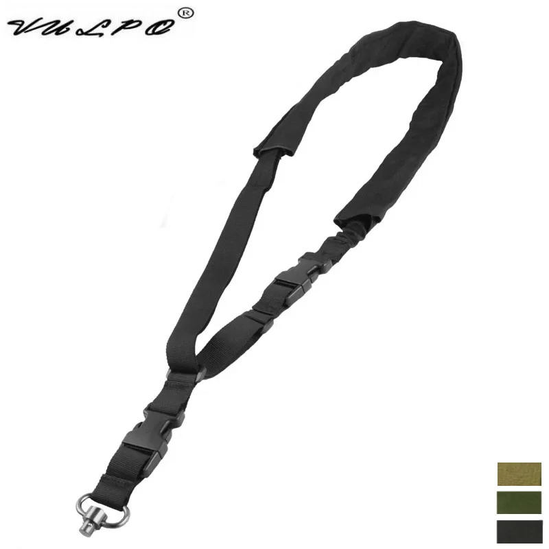 VULPO-eslinga de pistola táctica ajustable, un solo punto, Rifle Bungee, Sistema de Correa giratoria, accesorios de caza