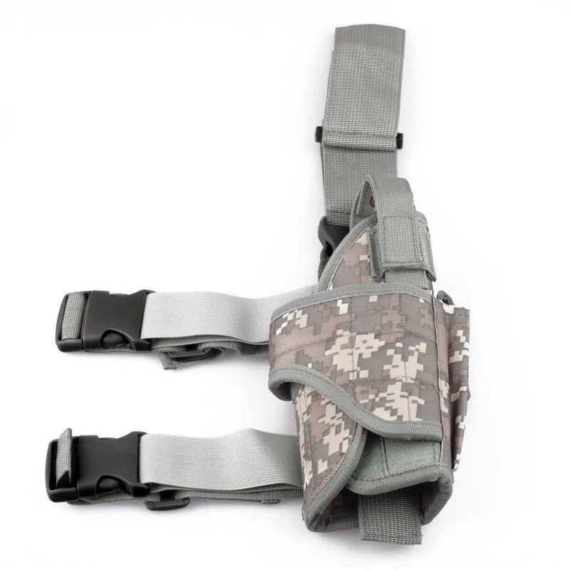Tácticas militares Molle pierna caída funda para pistola universal muslo derecho funda para pistola revista bolsillo Glock soporte para pistola - imagen 3
