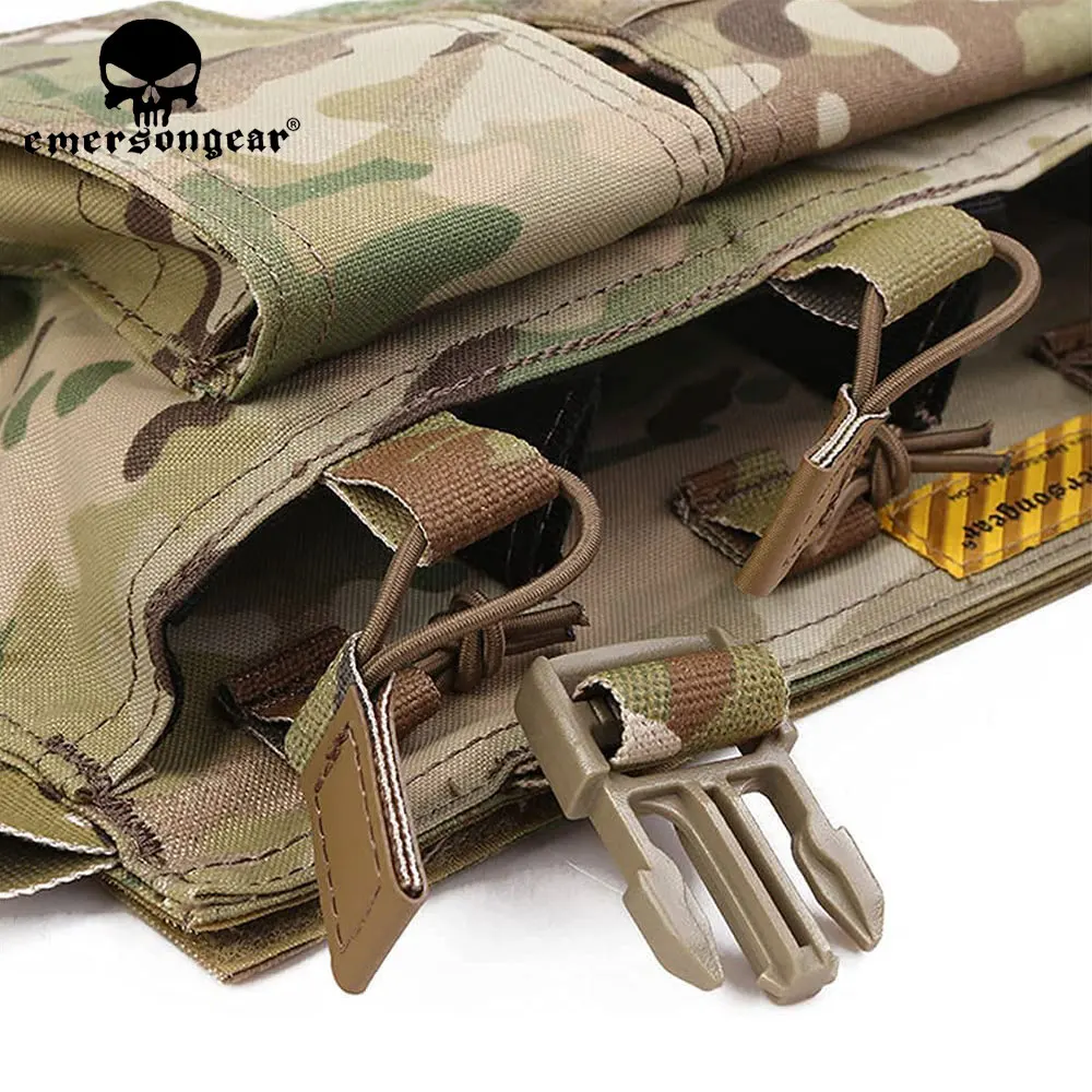 Emersongear MF estilo Quad 5,56 cartel MOLLE Mag bolsa para Airsoft táctico pecho Rig chaleco accesorios EM7367 - imagen 4