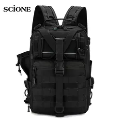 Mochila de pesca para hombre, bolsa táctica de viaje al aire libre, Ejército Molle militar, senderismo, Trekking, escalada, XA249WA