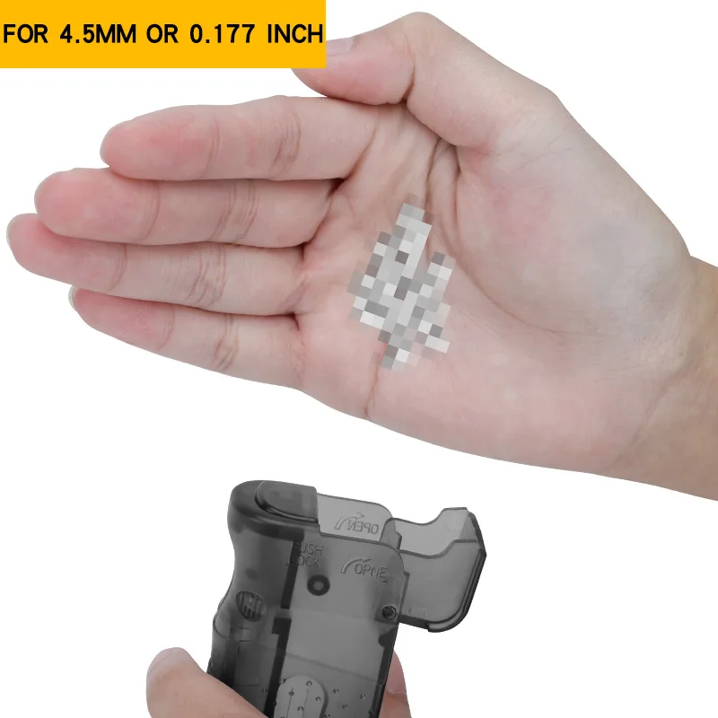 Nuevo Cargador de velocidad BB de plástico, 250 rondas para cargador BB táctico de 4,5 MM, accesorios de Paintball, caza al aire libre - imagen 5