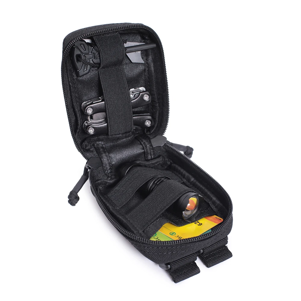 Bolsa Molle pequeña para deportes al aire libre, bolsa de cintura para senderismo, caza, Camping, escalada, Accesorios de utilidad EDC, bolsas de herramientas - imagen 5
