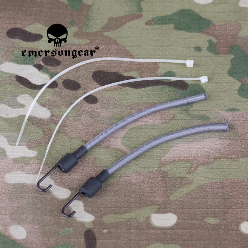 Detalle de la correa elástica de seguridad para casco