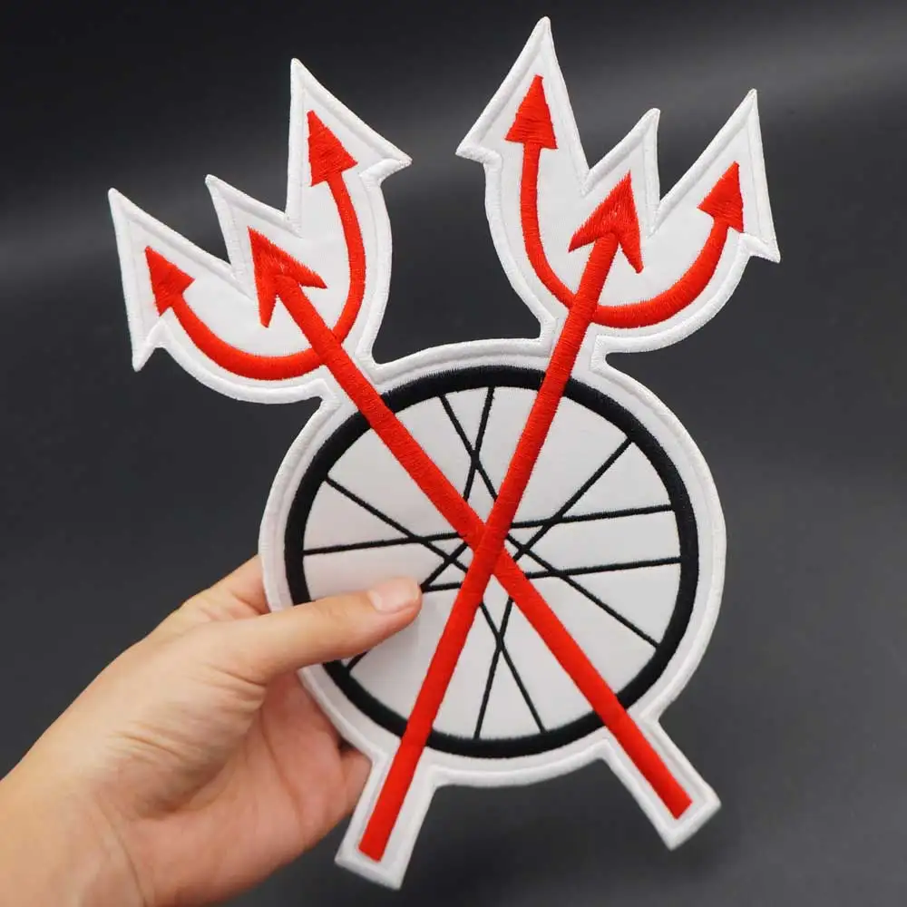 Insignia de parche bordado de grandes Devils Diciples Socal MC con respaldo de hierro para ropa, sombrero, bolsos - imagen 3
