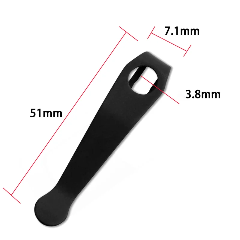 Cuchillo plegable de aleación de titanio, Clip de bolsillo trasero, abrazadera de transporte de cintura Para Spyderco 3, sirena de libélula ligera, accesorios de bricolaje - imagen 5