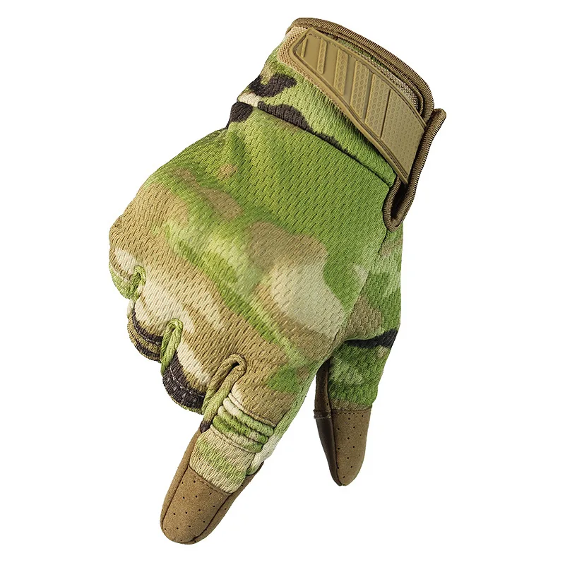 Guantes tácticos Airsoft para disparar Paintball, guantes con dedos completos para hombres, caza, antideslizantes, senderismo, gimnasio, guantes para pantalla táctil - imagen 4