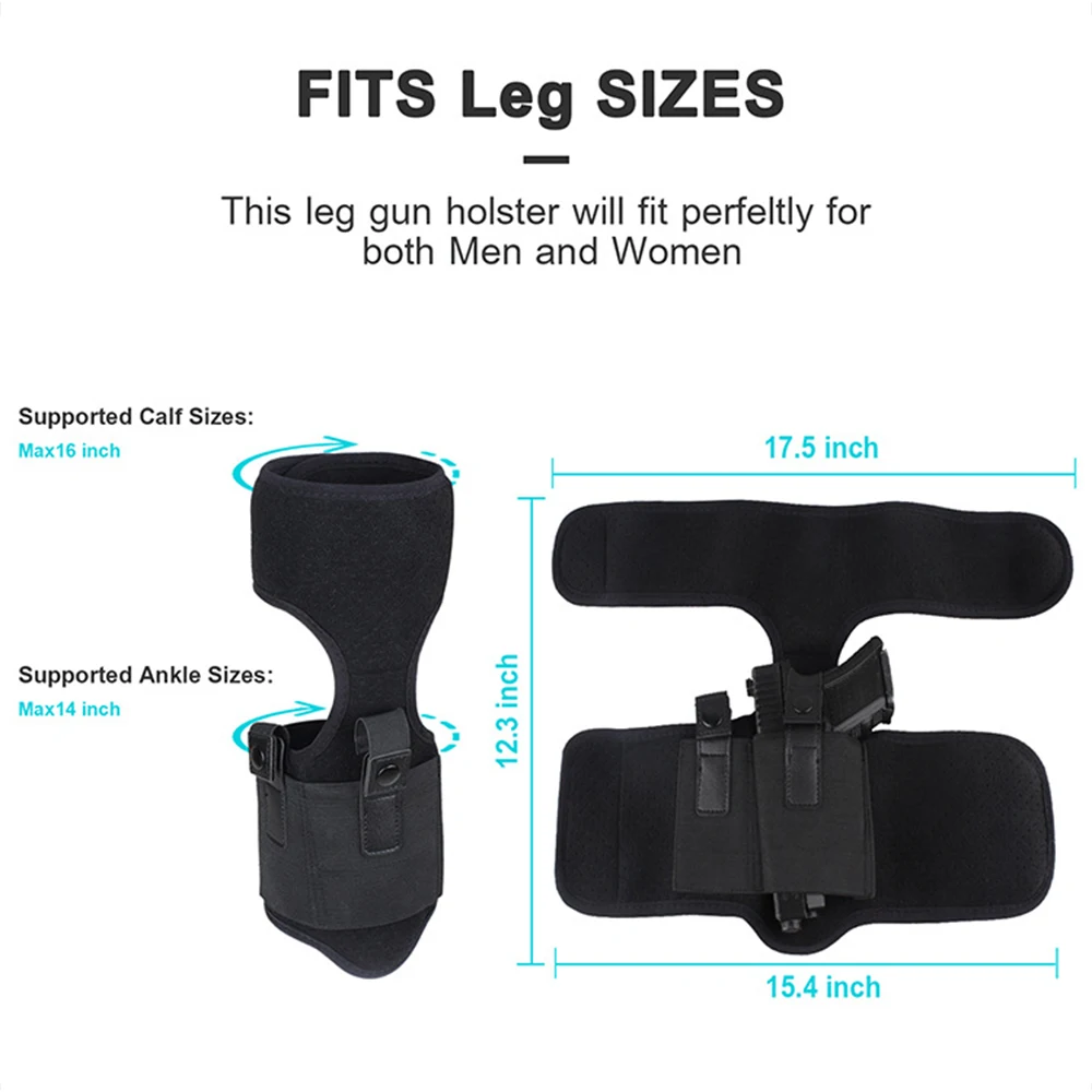 Funda Universal para pistola de pierna, accesorio para Glock 19 26 36,Smith & Wesson M & P Shield, Springfield XDS,Ruger LC9 LCR,Sig Sauer P938 P238,Taurus - imagen 4