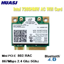 Tarjeta WiFi Intel Dual Band 7260 AC Mini PCIe