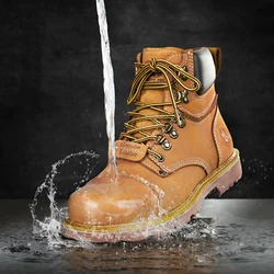 Botas de senderismo tobillo cuero impermeable – Caza Trekking táctico