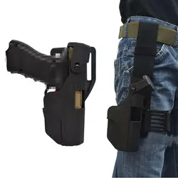 Funda pistola cintura Glock 17/18/19/22 derecha bloqueo