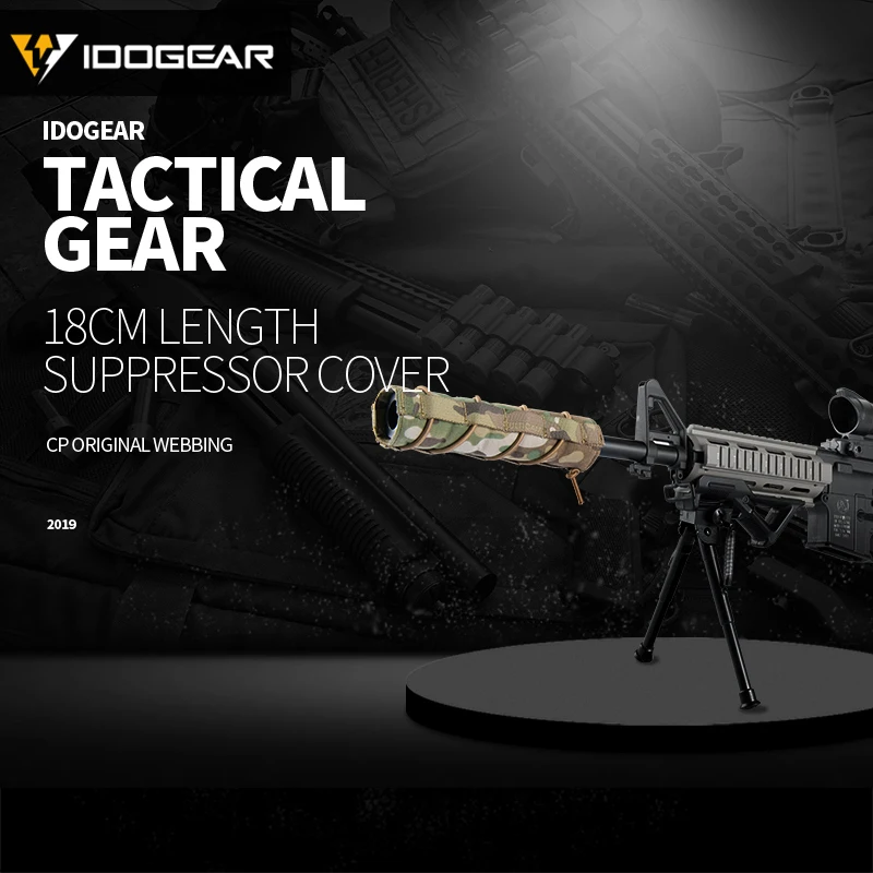 IDOGEAR-funda de protección térmica para Airsoft, accesorio militar para tiro táctico, 18cm, 7 pulgadas - imagen 4