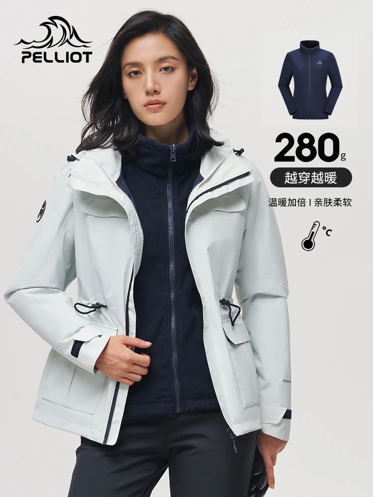 Plott-Chaqueta de acampada para hombre y mujer, cortavientos impermeable, cálida, para turismo, invierno y otoño - imagen 5