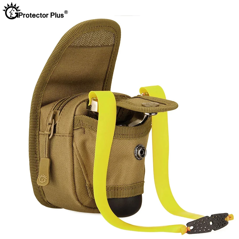 Paquete de bola de acero para deportes al aire libre, tirachinas EDC, bolsa trasera a través del cinturón, duradera, sin deformación, bolsa MOLLE de caza - imagen 2