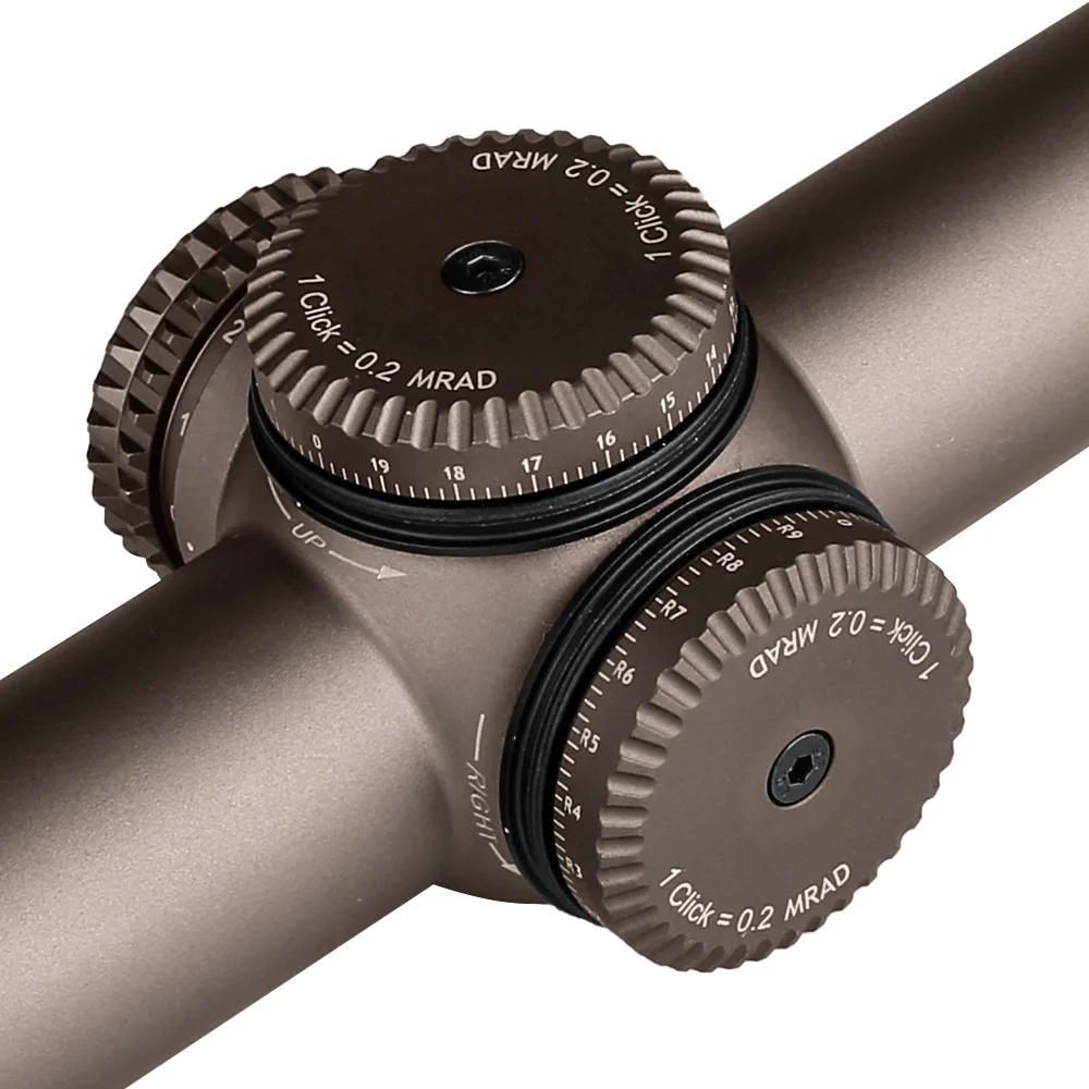 Mira telescópica táctica para Rifle, visor óptico magnificador para caza con montura de doble riel de 20mm para tiro al aire libre, 1-6x24 HD, novedad - imagen 4