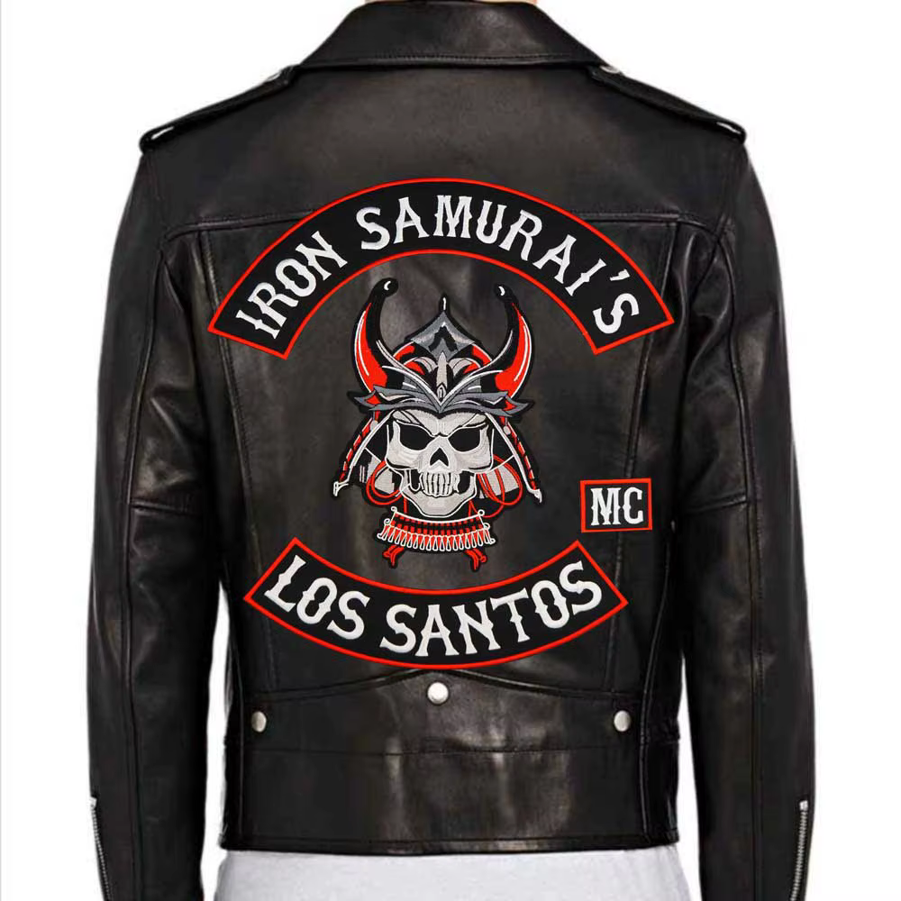 Iron Samurai – Parche bordado Club Motociclistas chaqueta o chaleco táctico - imagen 5