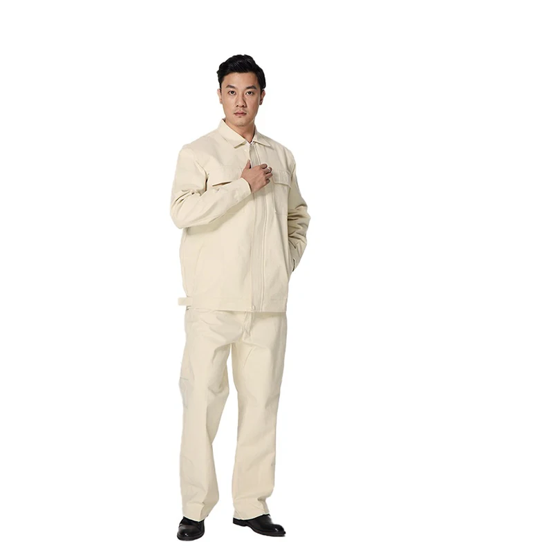 Ropa de soldadura 100% de algodón, retardante de llama, antisalpicaduras, reparación de automóviles, taller mecánico antiescaldado, uniforme eléctrico duradero - imagen 5