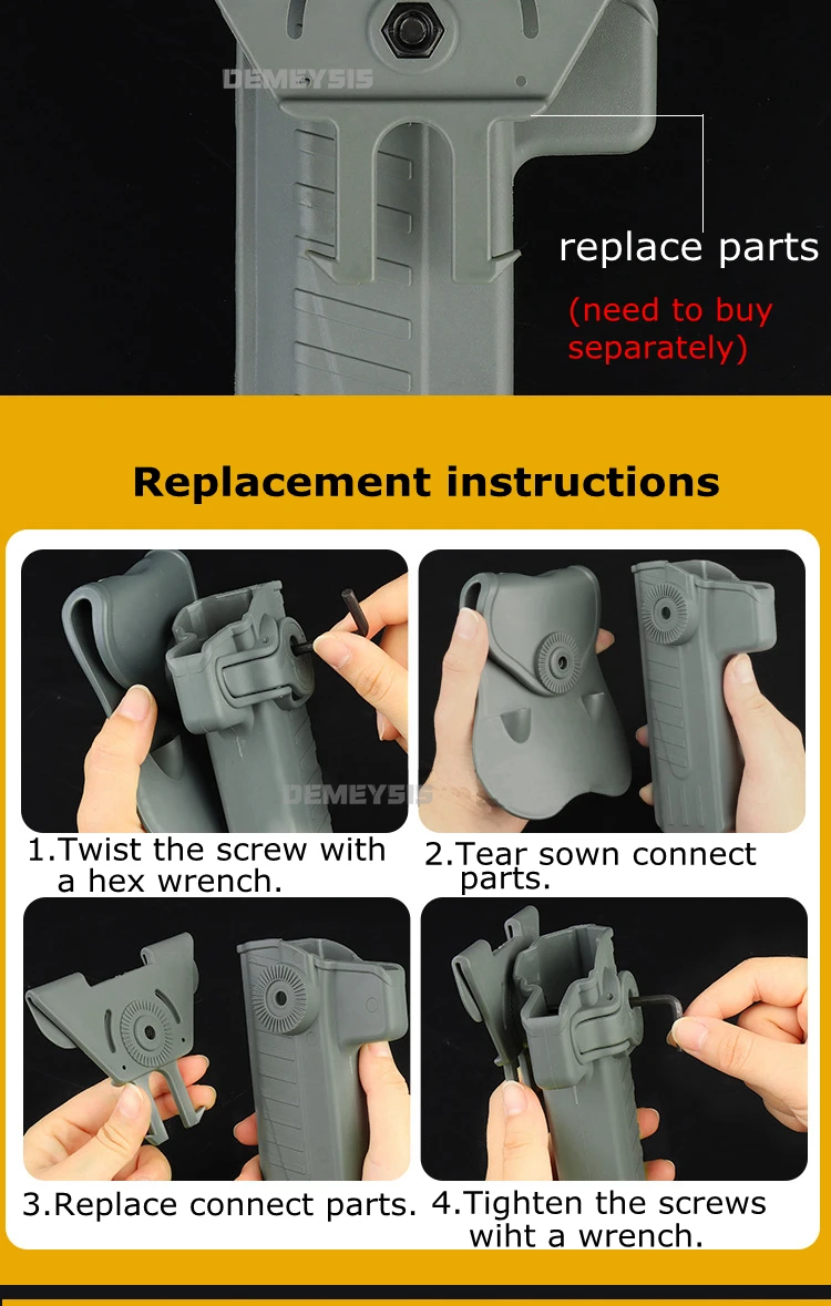 Funda Pistola Táctica - Aplicaciones profesionales