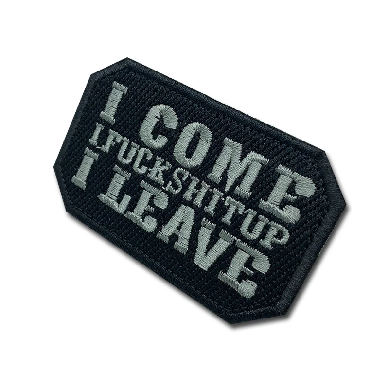 Patch Bordado I COME I LEAVE - Opciones de aplicación