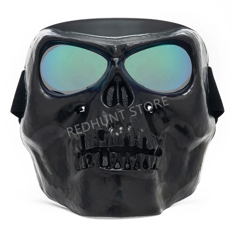 Gafas tácticas militares polarizadas, máscara táctica, Calavera escalofriante, Retro, motocicleta - imagen 2