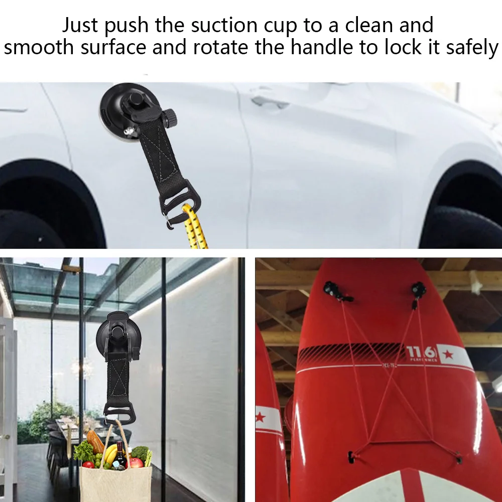 Anclaje de ventosa fuerte para coche, carpa al aire libre, gancho de seguridad de alta resistencia, toldo para acampar, mosquetón de lona - imagen 3
