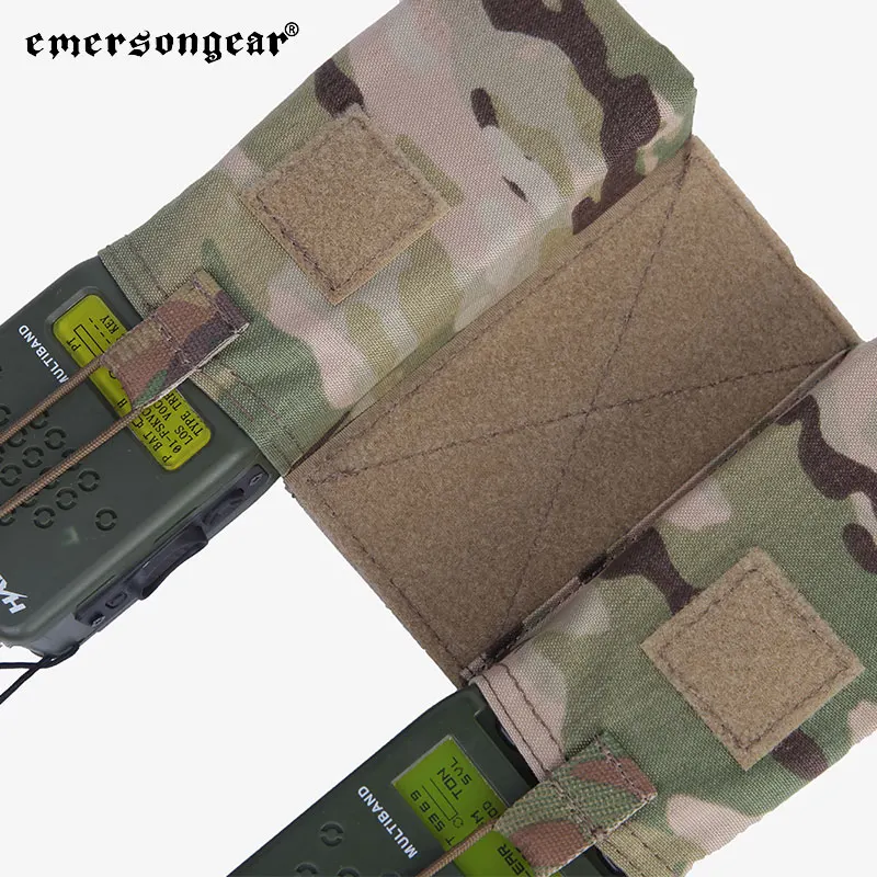 Emersongear-chaleco táctico JPC, conjunto de bolsa de Radio MBITR, bolsa con función de intercomunicador, Airsoft, Trekking, Camping, caza al aire libre, nailon, EM8333 - imagen 5