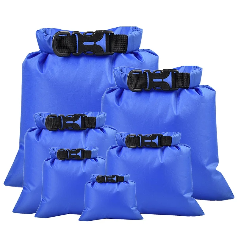 Bolsa seca para exteriores de 6 piezas, bolsas impermeables flotantes de equipo seco para canoa, Rafting, natación y Pesca - imagen 4