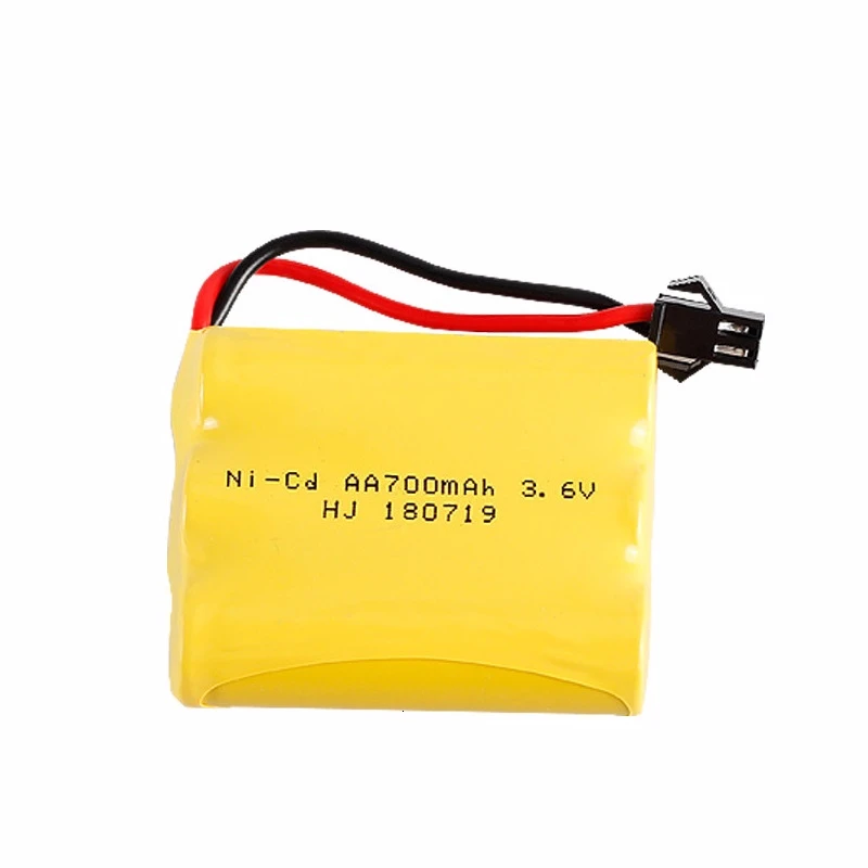 Batería NiCD de 3,6 V, 700mah, 1400mah, 2800mah, AA, 3,6 V para coche de juguete a control remoto, pistola, camiones, trenes, barcos - imagen 2