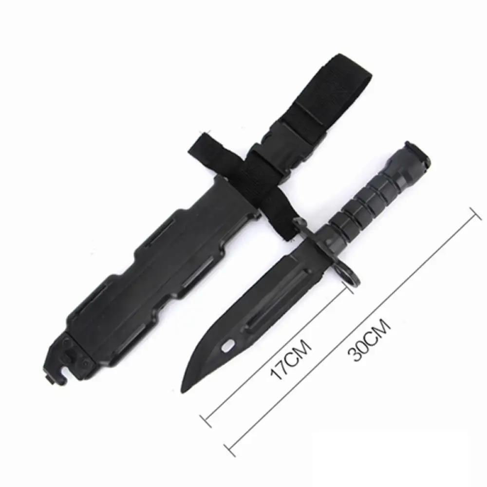 Cuchillo táctico M9, modelo de Dagger, juguete de plástico para Cosplay al aire libre, entrenamiento militar del ejército CS, modelo de goma, accesorios de caza - imagen 3