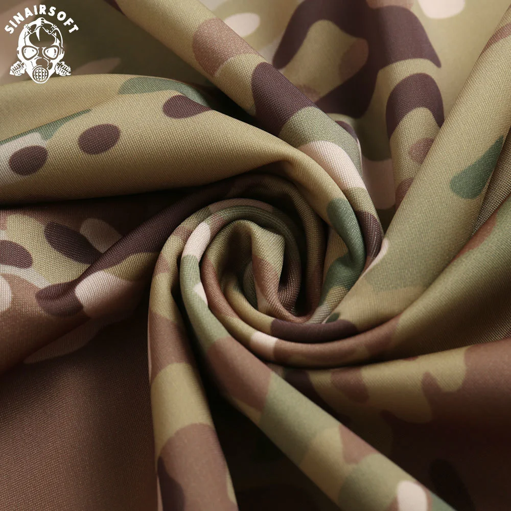 SINAIRSOFT-Camiseta corta táctica, camiseta de camuflaje, ropa deportiva de escalada, telas de malla transpirable para axila, Jersey de ciclismo - imagen 3