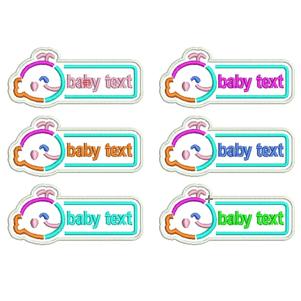 Parche personalizado con nombre de bebé para guardería, bordado de ballena linda, hierro en el respaldo, costura, artesanía, ropa, accesorios, suministros de bricolaje