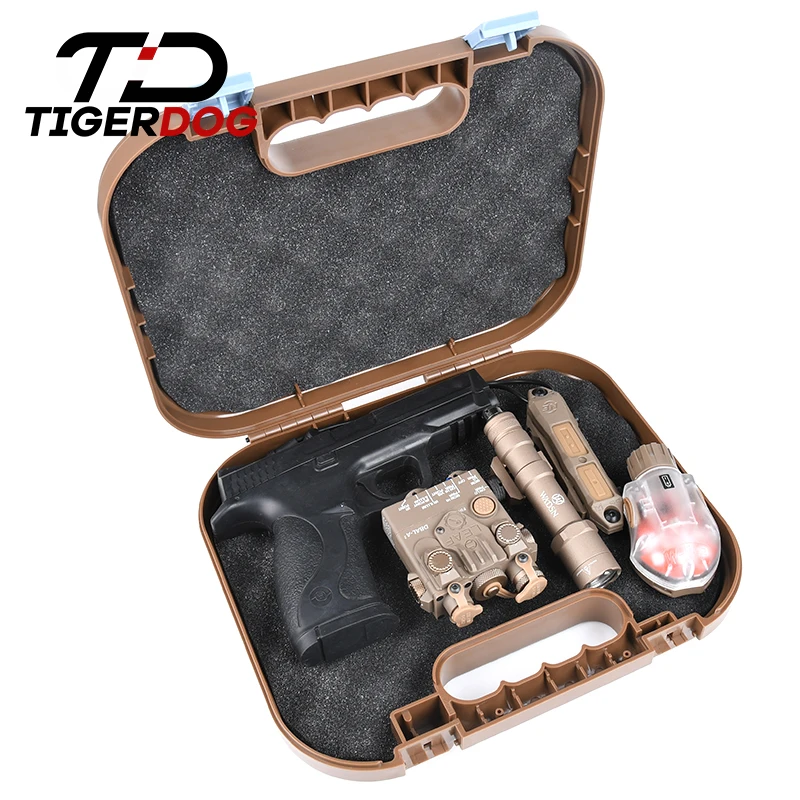 WADSN Airsoft ABS Glock caja de transporte de seguridad para pistola Kublai, maleta para Rifle, accesorios de almacenamiento, caja dura para herramientas de caza - imagen 5
