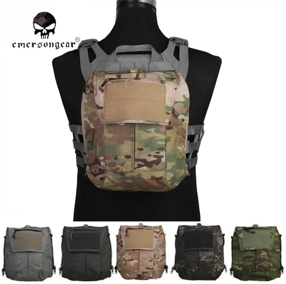 Emersongear Mag bolsa Panel con cremallera para AVS JPC2.0 CPC Emerson mochila táctica Airsoft bolsa de equipo de combate EM8348