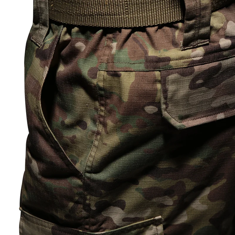 Mono de camuflaje a cuadros CP para hombre, pantalones largos con múltiples bolsillos para entrenamiento al aire libre, escalada, senderismo, Camping, juego de guerra, pantalones tácticos del ejército - imagen 4