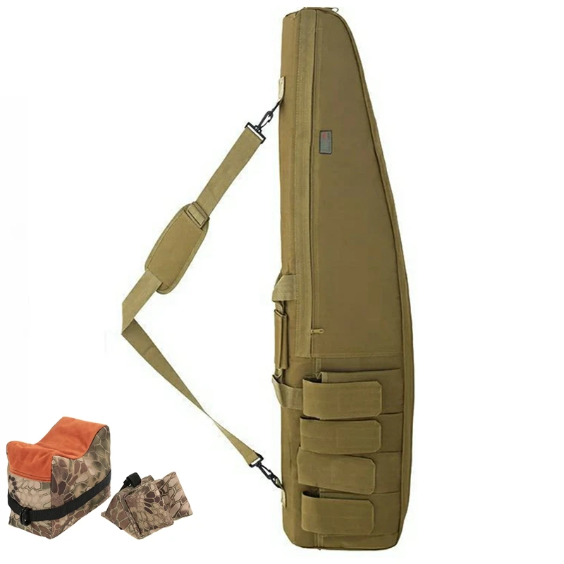 Bolsa de hombro para Rifle de asalto, bolsa de arena para Rifle de caza, pistola Airsoft, soporte táctico, 120cm, 47 pulgadas - imagen 4