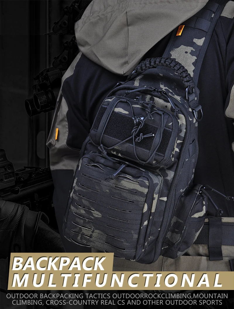 Piscifun-Bolsa de pesca de nailon multifuncional, resistente al agua, duradera, de un solo hombro, para acampar al aire libre, equipo de senderismo, bolsa de aparejos de pesca - imagen 4