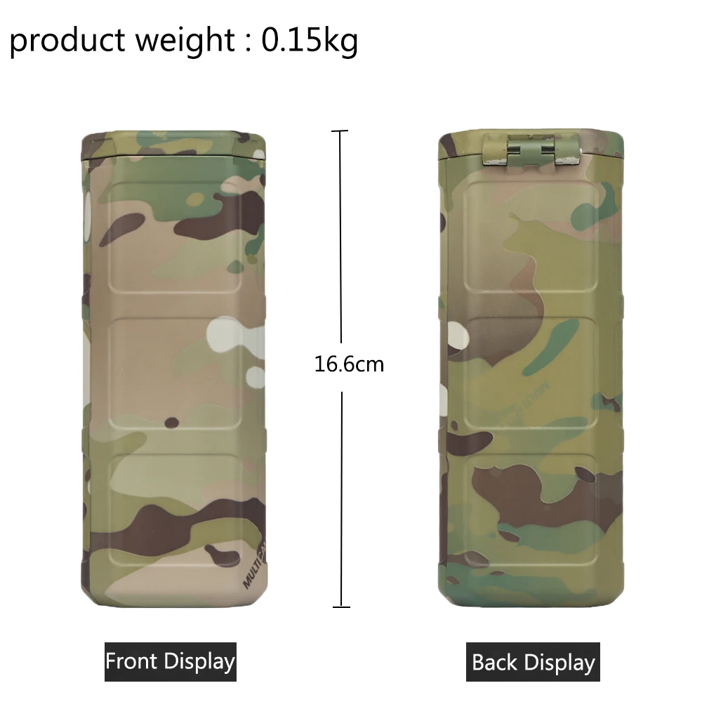 Estuche de herramientas táctico a prueba de golpes, torniquete portátil para caza al aire libre, Camping, linterna, almacenamiento de llaves, estuche rígido para gafas, equipo - imagen 3