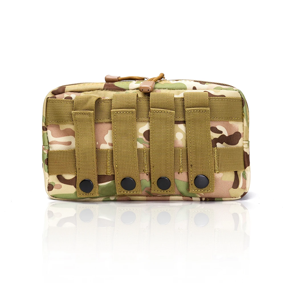 Bolsa de almacenamiento de sistema táctico Molle para acampar, accesorios de caza, herramienta EDC militar, bolsa de cintura, bolsa de ejército al aire libre, funda Molle Multicam - imagen 3