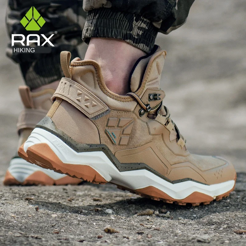RAX, zapatos de senderismo antideslizantes impermeables para hombre, zapatos de Trekking para mujer, zapatos de montañero, zapatillas de deporte para caminar para invierno, botas de caza cálidas - imagen 2