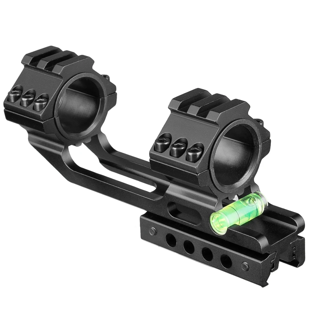 Anillo de montaje de alcance de aluminio Fire Wolf, 25,4mm, 30mm, con traje de nivel de burbuja de espíritu, riel Picatinny de 11mm y 20mm para caza - imagen 3