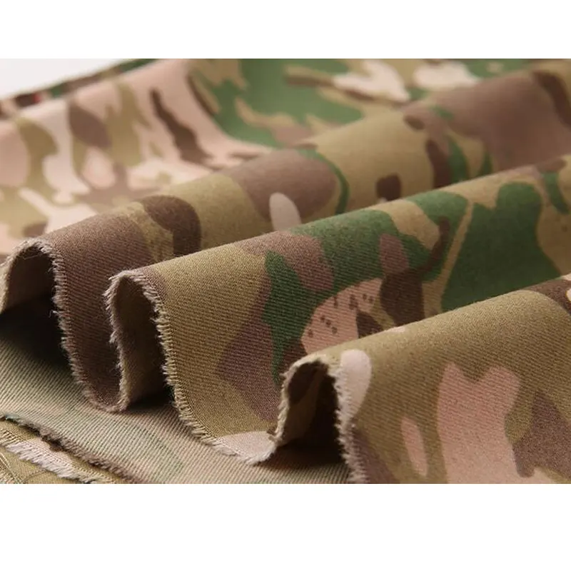 Tela de camuflaje de 1,5 M de ancho para uniforme de oficial militar, Material de algodón, sarga caqui, poliéster, PC - imagen 4