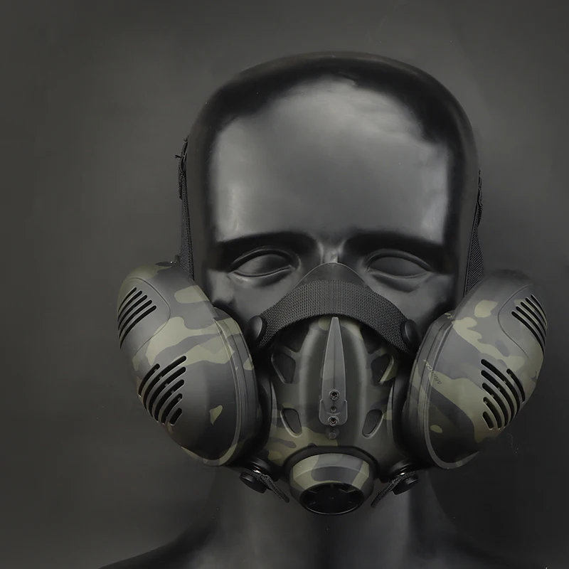 Máscara respiradora Bilateral Cp de media cara con diseño a prueba de polvo para cabeza y casco de doble uso - imagen 2