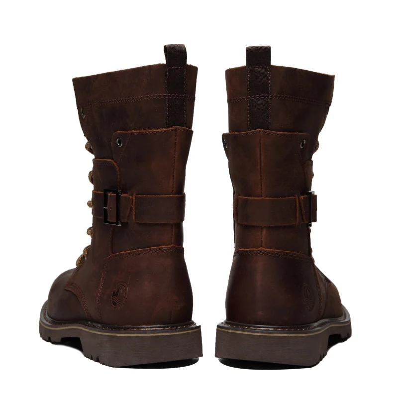 Zapatos de senderismo para hombre, botas de caza impermeables, botines tácticos de combate en el desierto, zapatos de trekking, zapatillas de trabajo de cuero para caminar - imagen 5