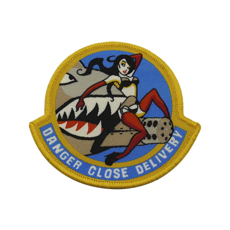 Peligro cerrado entrega PINUP pin up chica A-10 piloto ejército ARID COLOR HOOK LOOP parche insignia para mochila chaqueta - imagen 3