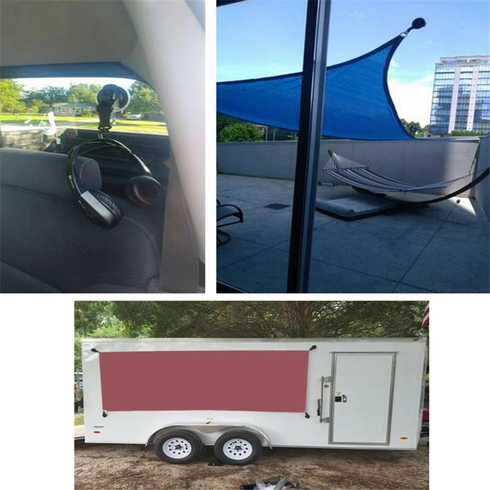 Anclaje de ventosa fuerte para coche, carpa al aire libre, gancho de seguridad de alta resistencia, toldo para acampar, mosquetón de lona - imagen 4
