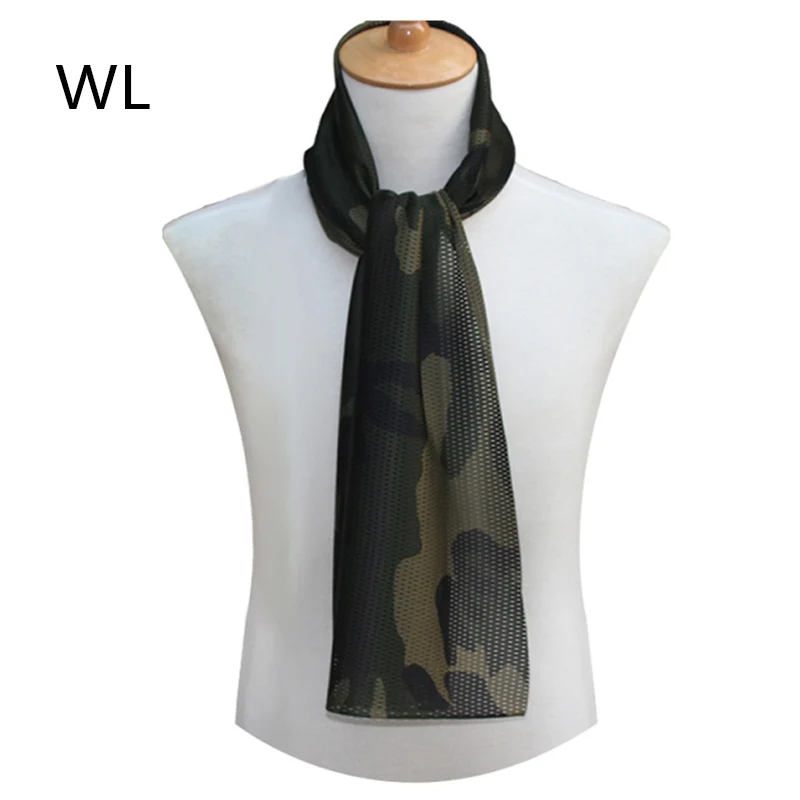 Bufanda de malla de las fuerzas especiales, pañuelo ligero cuadrado transpirable, tejido de camuflaje, para caza - imagen 4