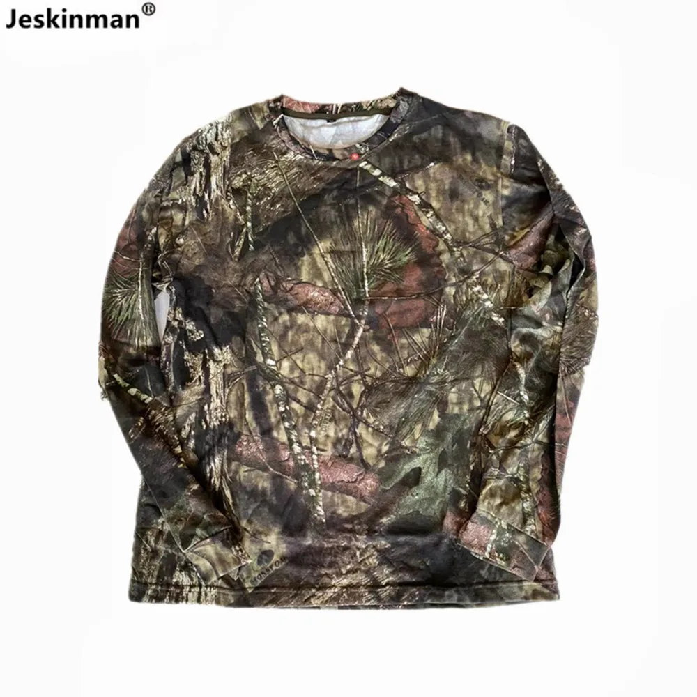 Camisa de manga larga transpirable y cómoda para fotografía de observación de aves de la jungla, camuflaje biónico, caza y pesca - imagen 3