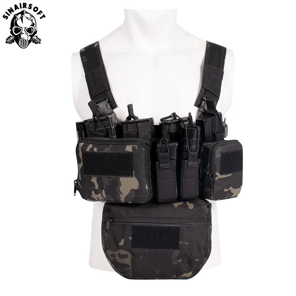 Chaleco táctico CS Match Wargame TCM, aparejo de pecho, paquete de Airsoft, funda para revista, sistema Molle, cintura para hombres, chaleco de caza Airsoft - imagen 3
