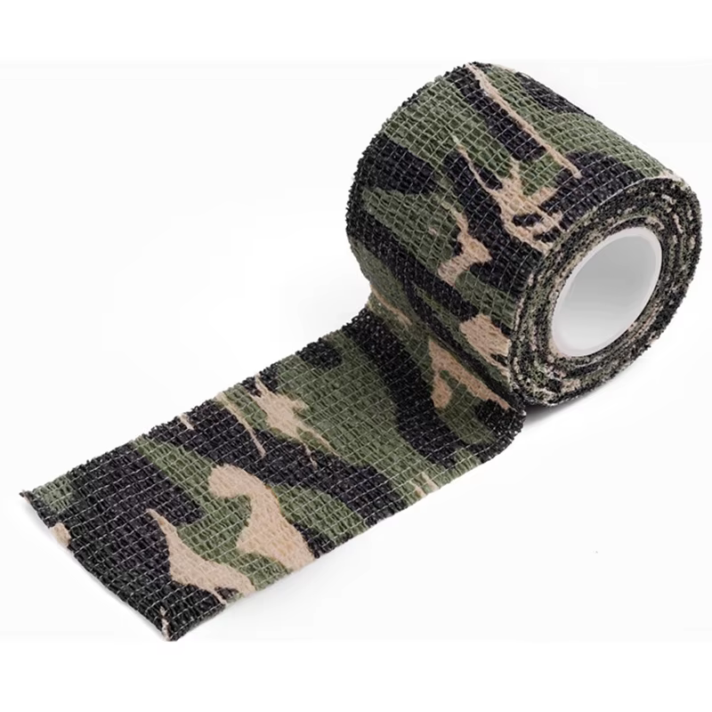Camuflaje del ejército 5*450cm impermeable Camping senderismo autoadhesivo elástico camuflaje cinta vendaje caza al aire libre Paintball estiramiento - imagen 4