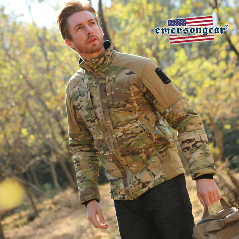 Emersongear-Chaqueta térmica táctica para hombre, cortavientos cálido de invierno, abrigo para hombre, conducción al aire libre, ropa de abrigo de concha suave para caza - imagen 5