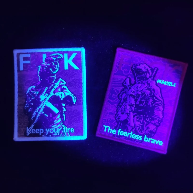 Parche bordado Fearless Brave The Keep Your Fire, insignias para casco táctico para mochila, ropa, chaqueta, apliques, decoración - imagen 2